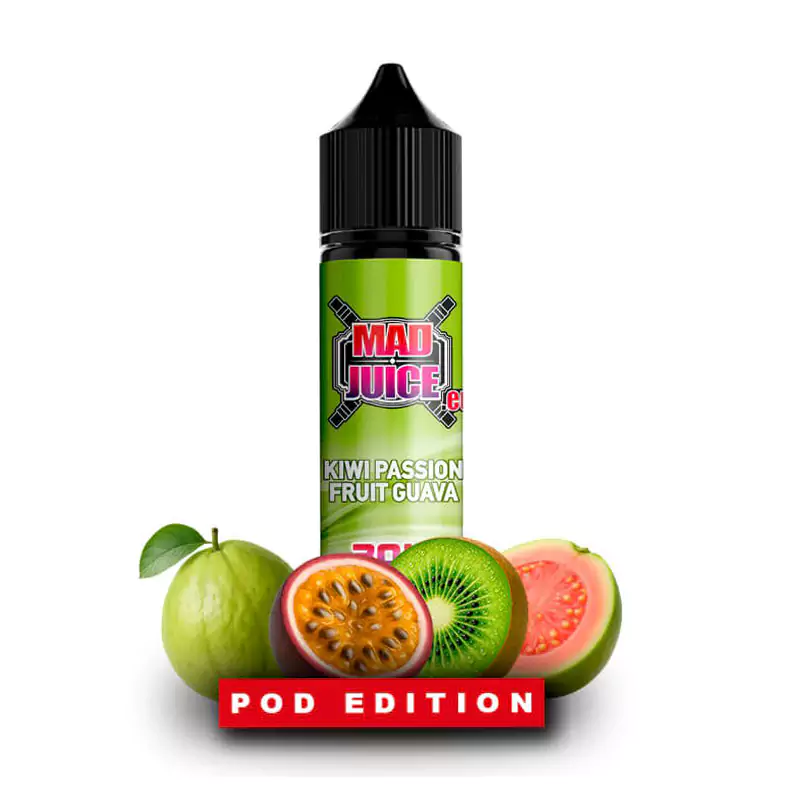 mad juice pod edtion kiwi passion guava Mad Juice Pod Edition Kiwi Passion Fruit Guava